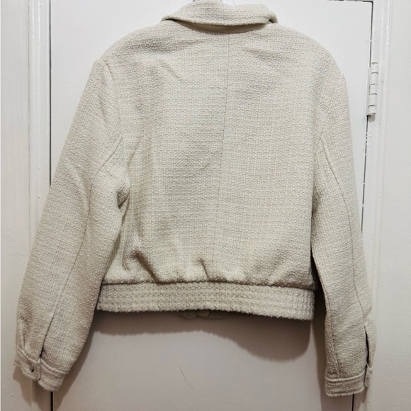 Joie Cream Cropped Jacket with Structured Silhouette - Picture 9 of 12